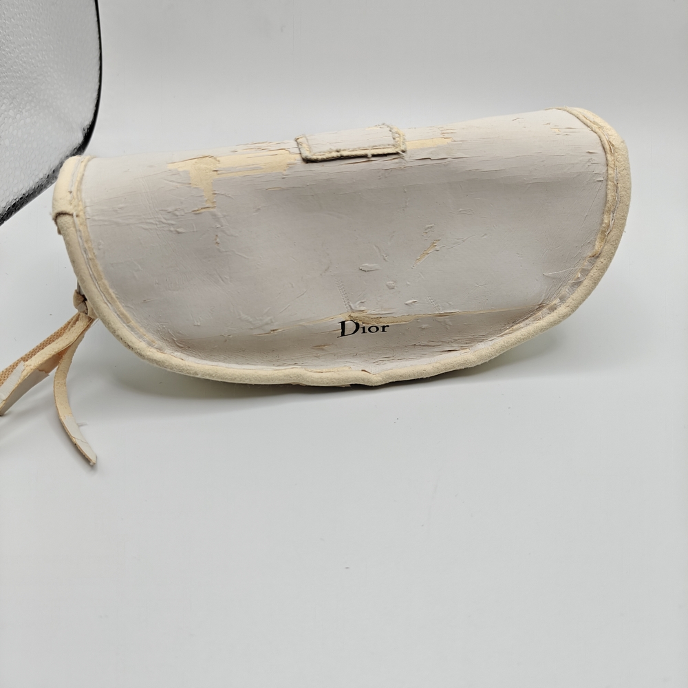 Christian Dior Rain 1 Ivory Frame & Brown Gradien Sunglasses with Gold Detailing - Picture 10 of 16